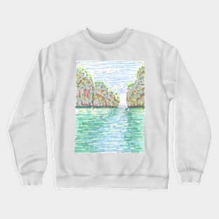 Thailand colorful Phuket waterscape Crewneck Sweatshirt